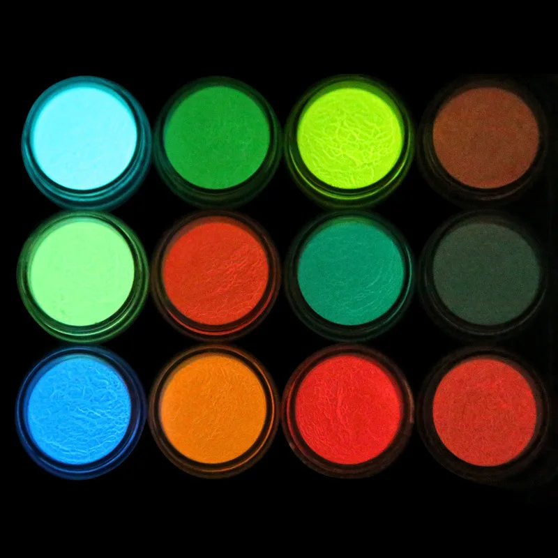 

12 colors luminous powder super bright phosphorescent powder nail decoration