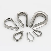 sgym 2mm 3mm 4mm 5mm 6mm 8mm 10mm wire rope thimble 304 stainless steel cable wire rope thimbles rigging clam