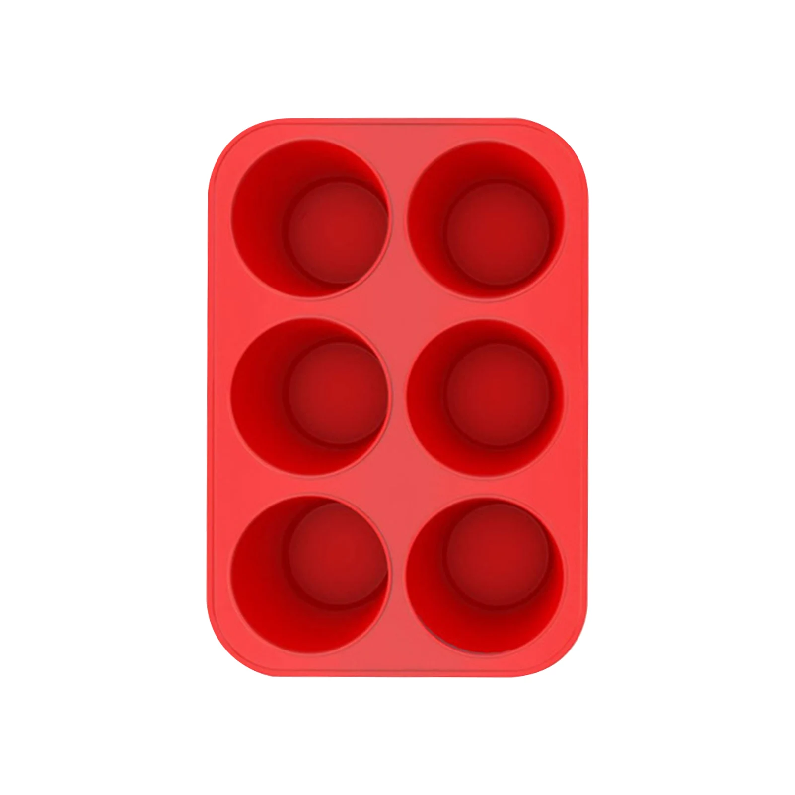 

Йоркширский терминал для выпечки, Легкая очистка кексов, жестяной глубокий поднос для маффинов, силиконовая форма, кухонный инструмент, 6 ча...