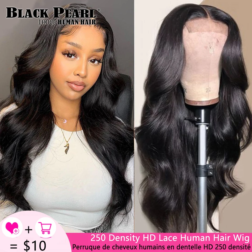 

250 Density 4X4 Lace Closure Wig Brazilian Body Wave Wig Long Hair 36 30 Inch Lace Front Human Hair Wigs For Black Women