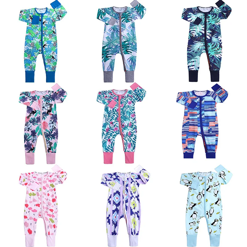 

Christmas Newborn Baby Girl Romper 2021 Spring And Autumn Children Boys Clothes Cotton Jumpsuit With Zipper Cartoon Infant 0-24m