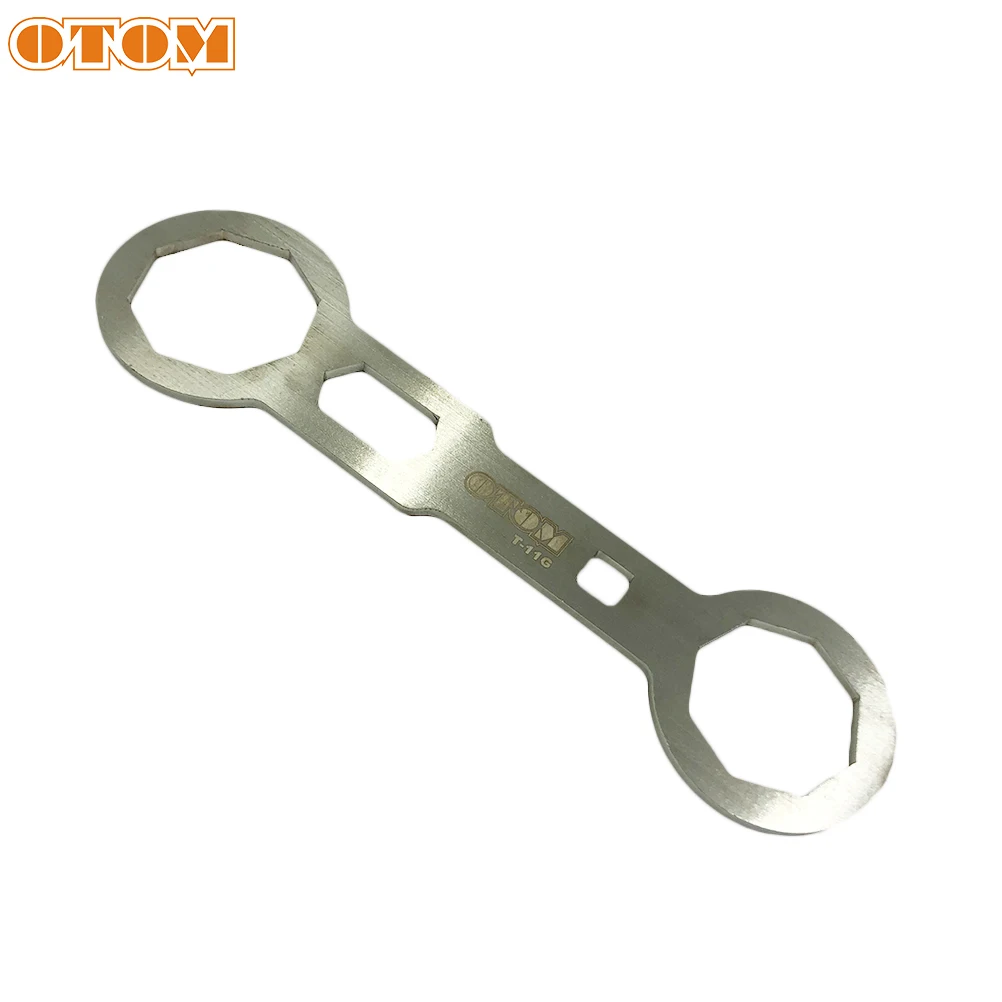 OTOM Motorcycle 45.5mm/50.5mm Fork Cap Wrench Stainless Steel Universal Spanner Motorcross Maintenance Tools Accessories Parts | - Фото №1