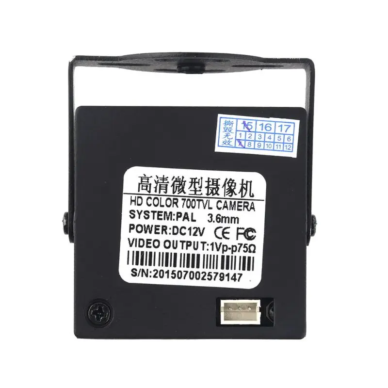 2020 Новый мини HD 1/3 &quot3 6 мм 700TVL CCD ИК широкоугольный объектив FPV домашняя камера