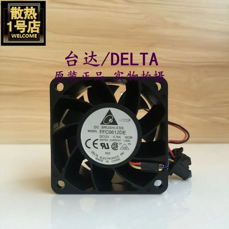 4-проводной вентилятор охлаждения сервера Delta Electronics FFC0612DE 5C2K DC 12 В 0,78 а 60x60x38 мм