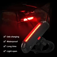 peaches bicycle rear light waterproof led flash taillight outdoor cycling usb rechargeable safety warning light bike accessories