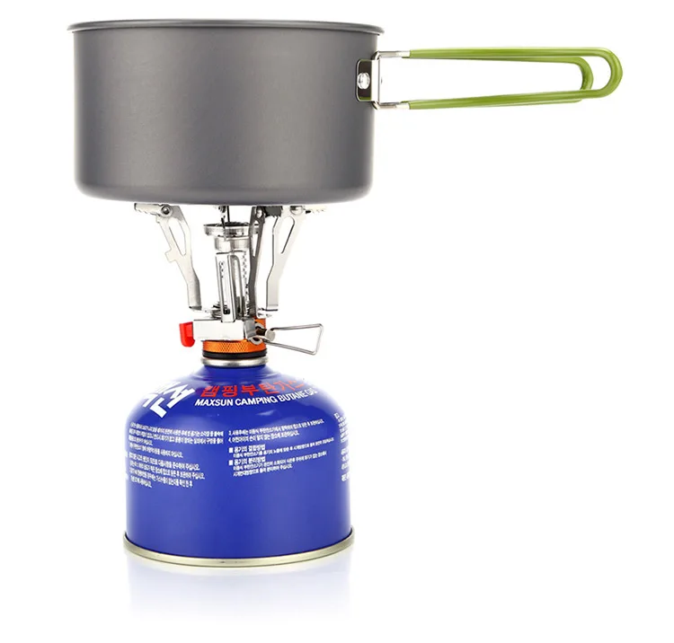 Сверхлегкая Складная мини-газовая плита из нержавеющей стали портативная