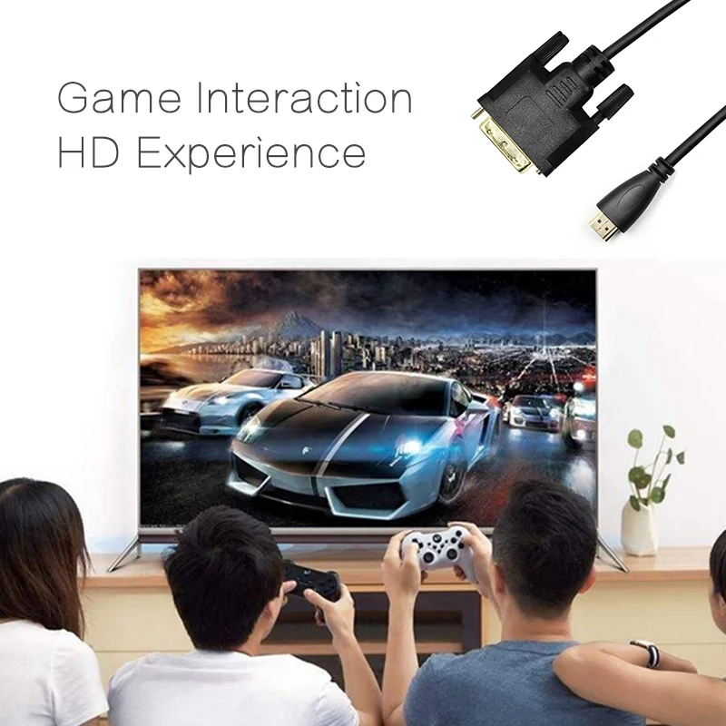HDMI to DVI/DVI Cable DVI-D 24+1 pin Adapter 1080p DVI D Male Converter for HDTV DVD Projector |