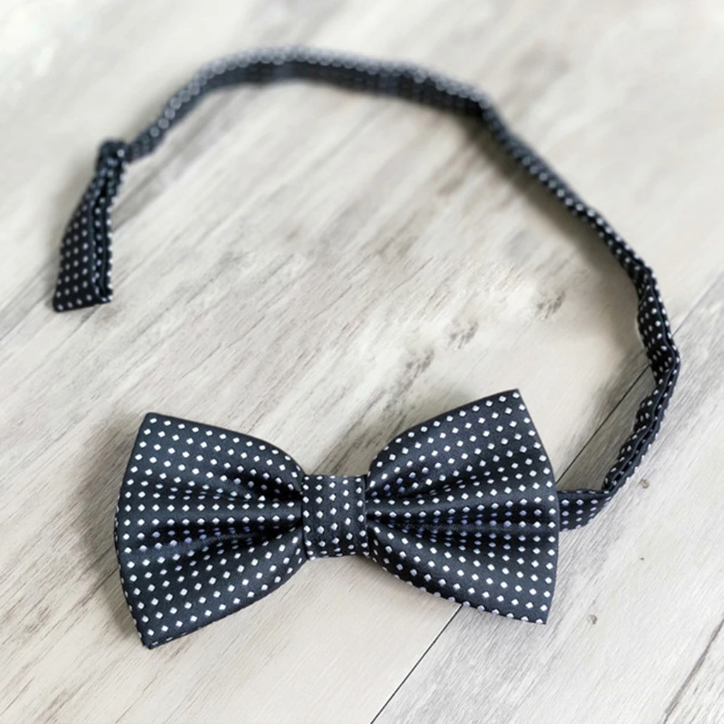 Мужская рубашка с галстуком бабочкой модная аксессуары в горошек для