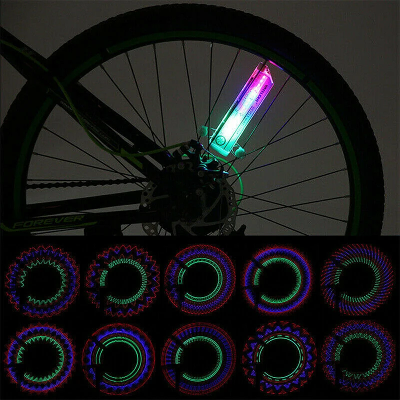 32LED велосипедные фонари спицы двухсторонние части оборудования для верховой езды подходят для велосипедов ≥ 20 дюймов