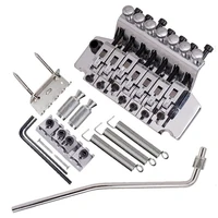 a set chrome 7 strings tremolo bridge double locking systyem for electric guitar accessories parts musical instruments