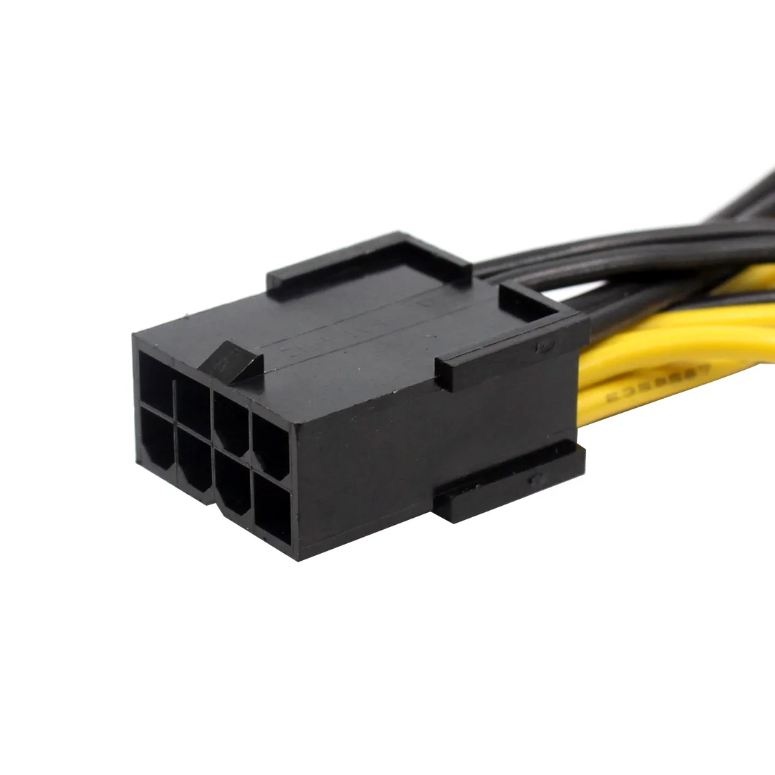10pcslot xt xinte pci e pcie 8p female to 2 port dual 8pin 62p male gpu graphics video card power cable cord 18awg wire free global shipping