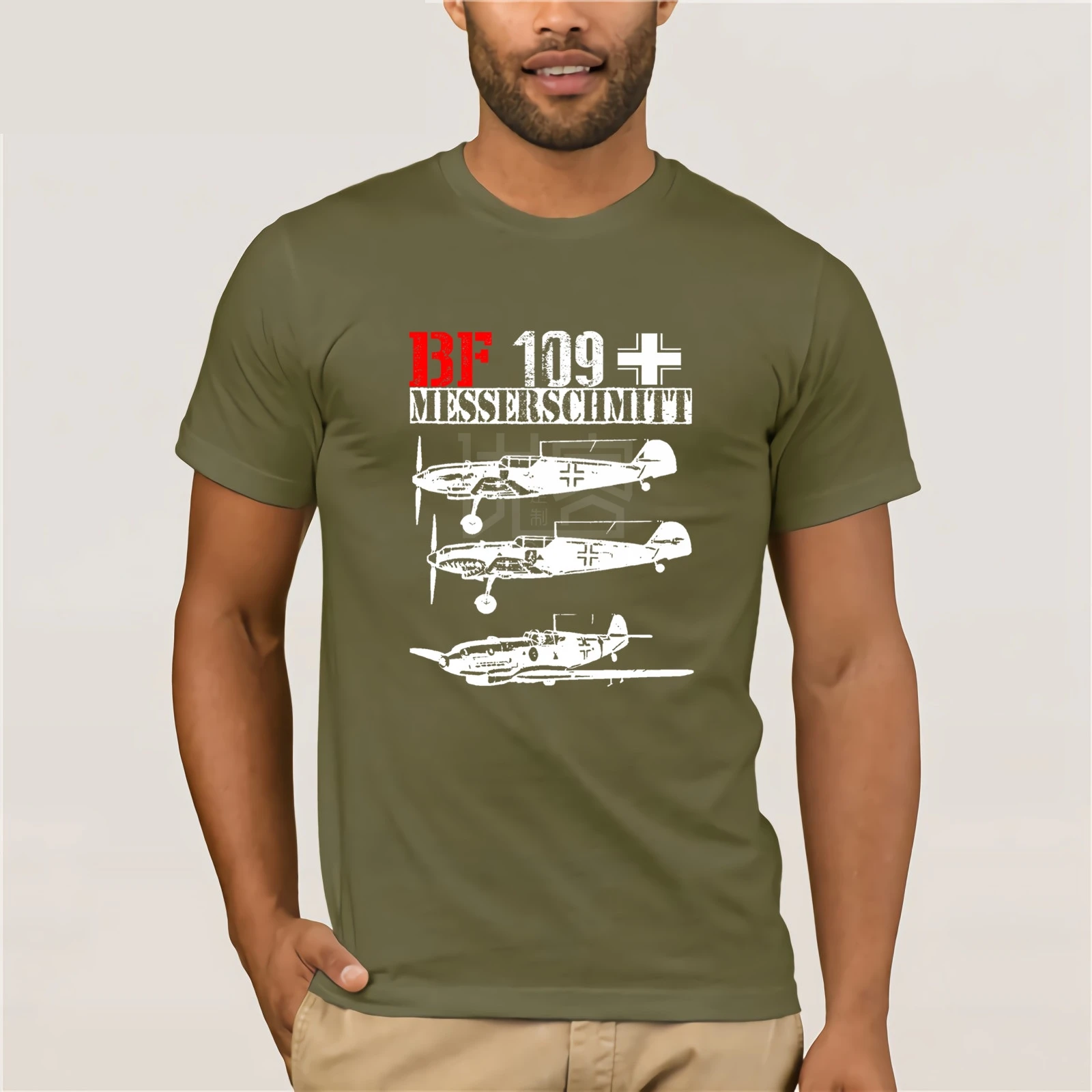 2018 New Arrival men's Fashion Messerschmitt Bf 109 Germany Wwii - Amazing Graphic tshirt- s-m-l-xl-xxl Print T Shirts Men | Мужская