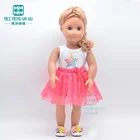 Одежда для кукол 43 см, 15 стилей, аксессуары для новорожденных, футболка, юбка из пряжи, рождественские подарки для детей