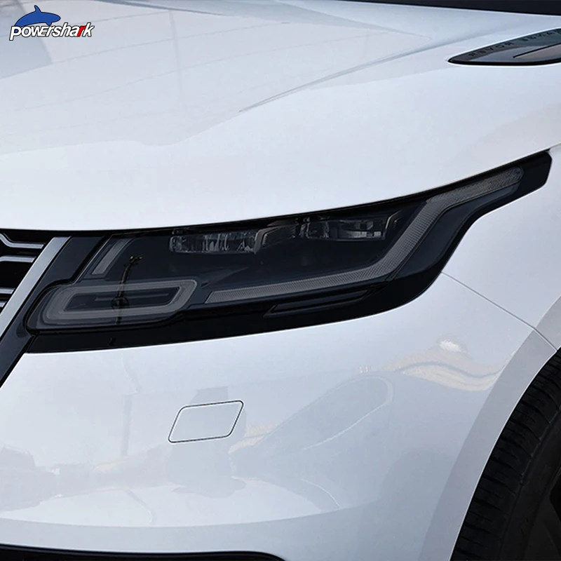 2 Pcs Car Headlight Tint Black Protective Film Transparent TPU Sticker For Range Rover Velar 2017 2018 2019 2020 Accessories 2 Pcs Car Headlight Tint Black Protective Film Transparent TPU Sticker For Range Rover Velar 2017 2018 2019 2020 Accessories