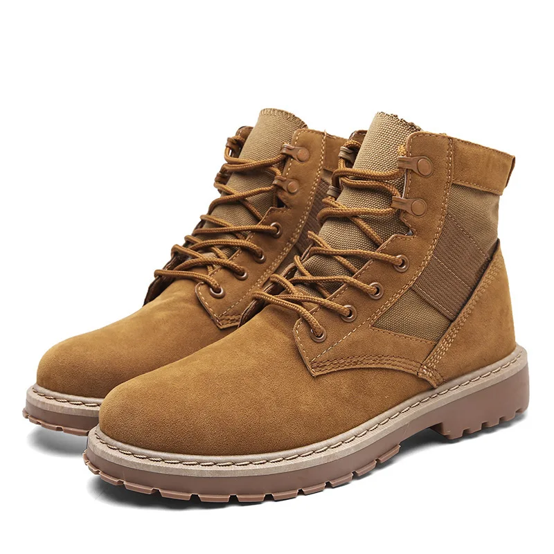 Men's Military boot Combat Mens Chukka Ankle Boot Tactical Big Size Army Male Shoes Safety Motocycle Boots Masculino | Обувь