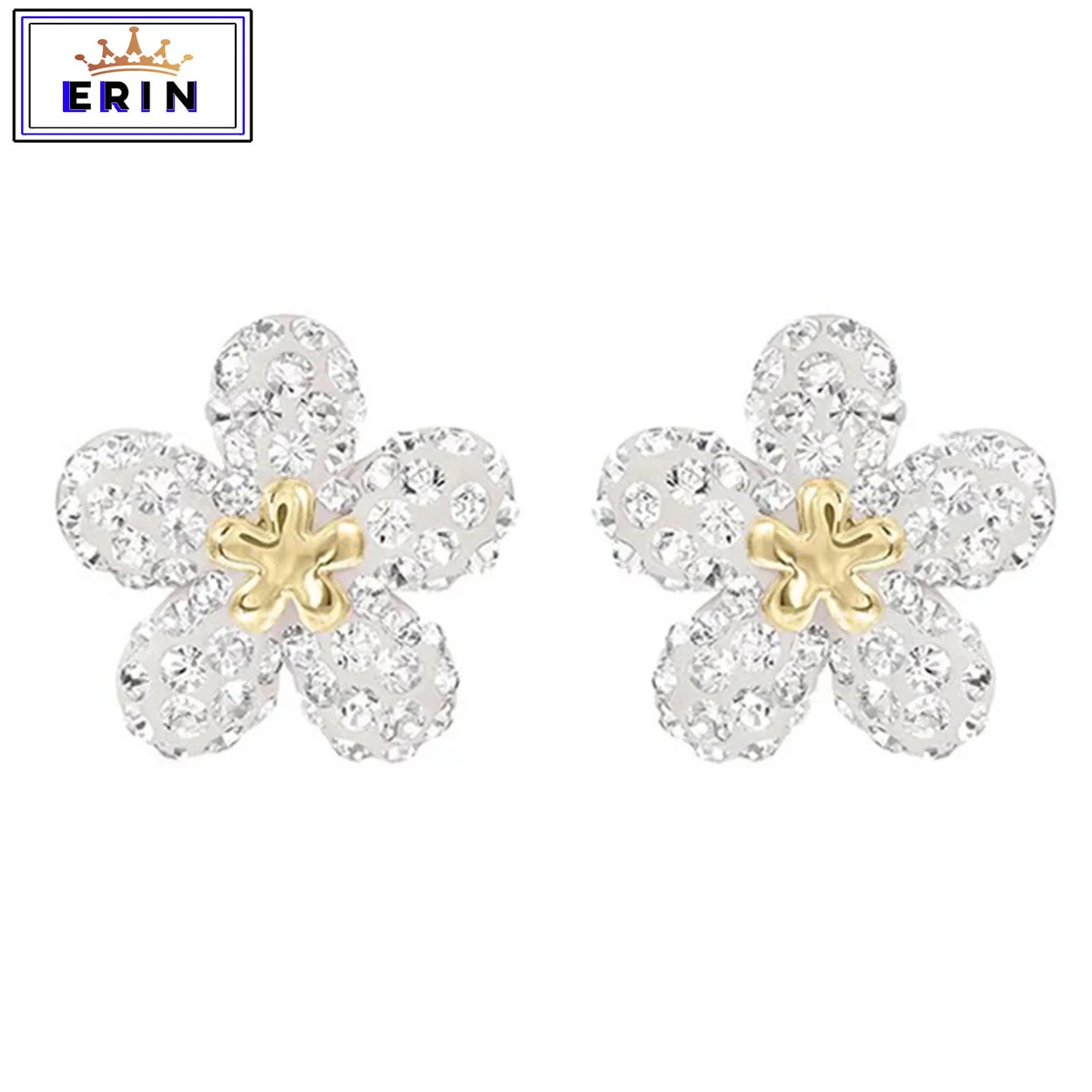 

High quality SWA new charm zircon clover Earrings