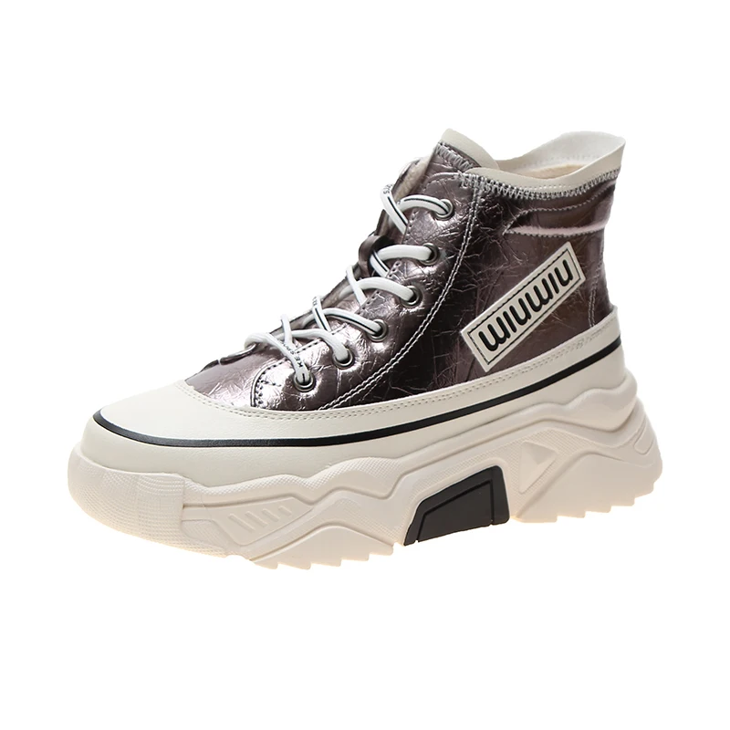 Женская обувь с высоким берцем Новинка 2020 года стильная модная повседневная