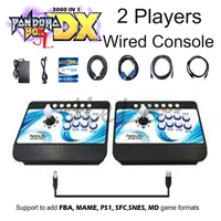 2021 Pandora Box DX 3000 In 1 Single Plastic Console Arcade Stick Controller Plug and Play Connect TV Can Save Game 3d Tekken
