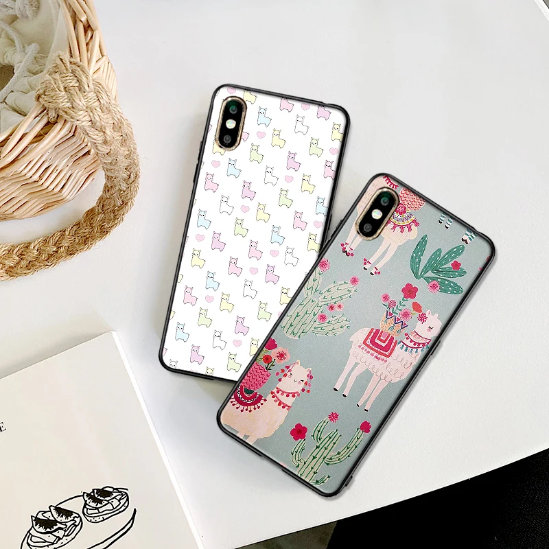 Чехол для телефона Xiaomi mi 8 A2 LITE 9 SE 9T A3 PRO Cute Lama Alpaca animals 6X X 2S 3 F1 CC9E CC9 | Мобильные