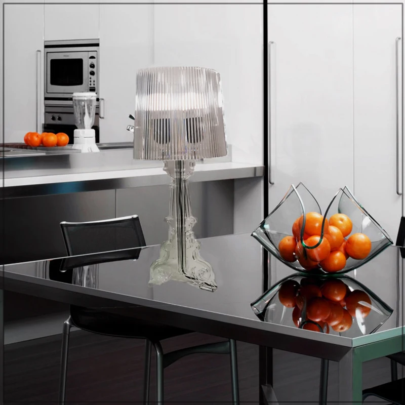 

Acryl Transparent Lamp Bedroom Living Room Tabletop Crystal Art Decor Ghost Goblin Night Lights Lighting Bed Side Table Lamp