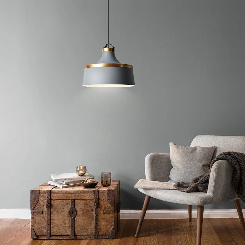 С одной головкой Nordic люстра постмодерн датский Стиль ресторан светильник