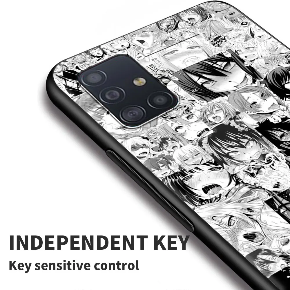 

Anime girl cartoon japan cute faces Phone Case For Samsung S21 S20 FE Ultra S10 Lite S10e S9 S8 S7 Plus Fundas Cover Capa Guscio