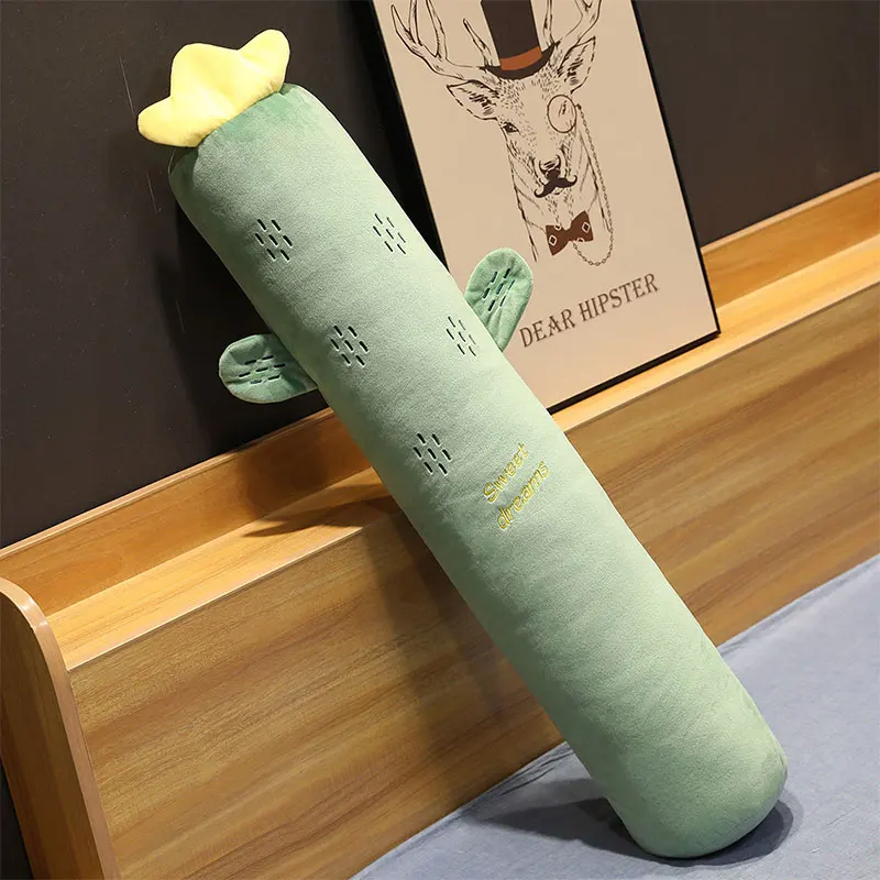 Green-100cm Мультяшная длинная подушка с фруктами, Подушка для сна, подушка для тела, забор для детской кровати, для беременных женщин, для ног, удаляется и моется, декоративный - Цвет: Green-100cm