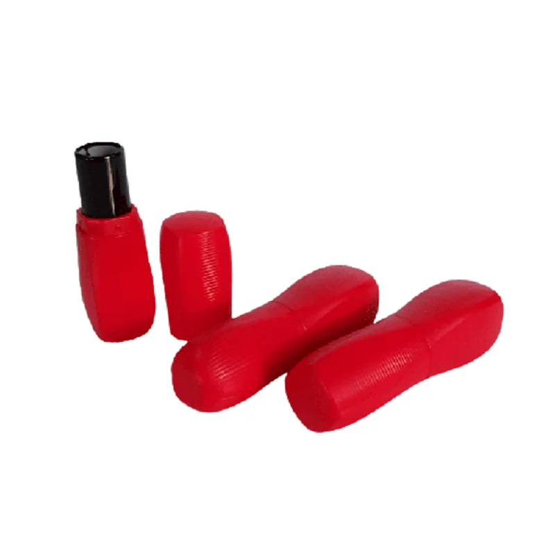 

New Arrival Red Lipstick Tube 12.1mm Empty Plastic Lip Balm Packaging Refillable Bottle Cosmetic Container 20/50pieces