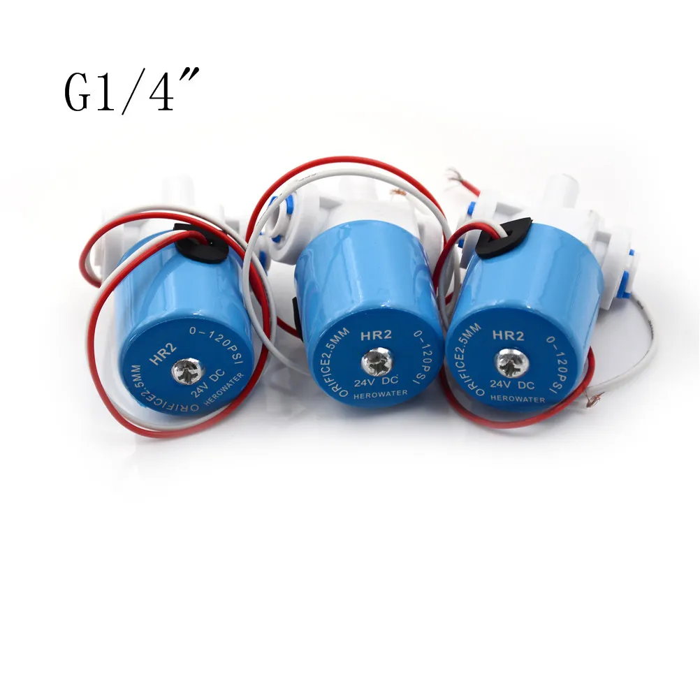 

Normally Closed 2-Way valve 0-120PSI 12VDC G1/4" solenoid valve Plastic valve