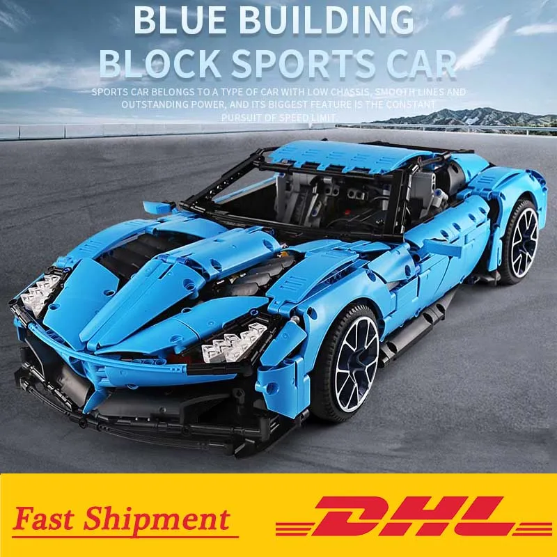 Высокотехнологичные Конструкторы Chevrolet Corvettes Grand Sport Il Toro Azzurro Fit MOC 31189 детали для