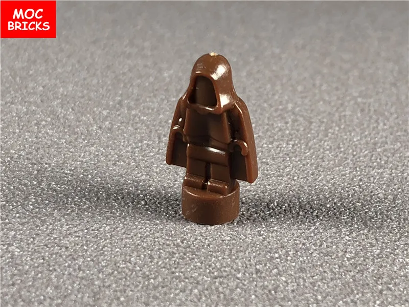 10 штук в партии кубики MOC микро фигурка 16478 1 8 см мини Статуэтка капюшон пустой