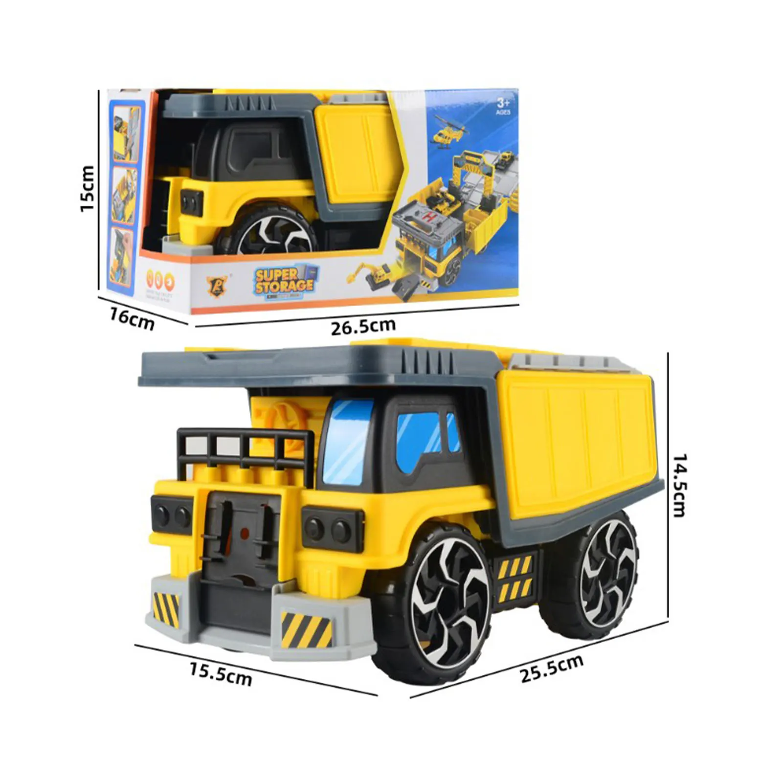 Парковка для грузовиков игрушечный гараж инерционная весёлая детская игрушка