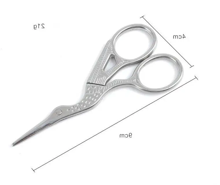 

Ножницы для шитья и отделки серебряного аиста, ножницы для шитья, вышивки крестиком из углеродистой стали портновские ножницы, вышивка, оптовая продажа