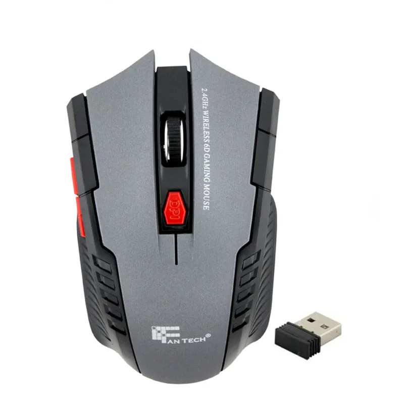 

Портативная беспроводная оптическая игровая мышь, 2,4 ГГц, перезаряжаемая эргономичная мышь, бесшумная мышь для ПК с USB-приемником, модная мы...