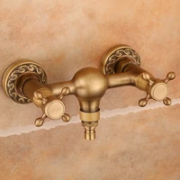 washing machine faucets hot cold wall mounted bibcock antique carved brass hot cold outdoor mixer tap 2 handle 4 6