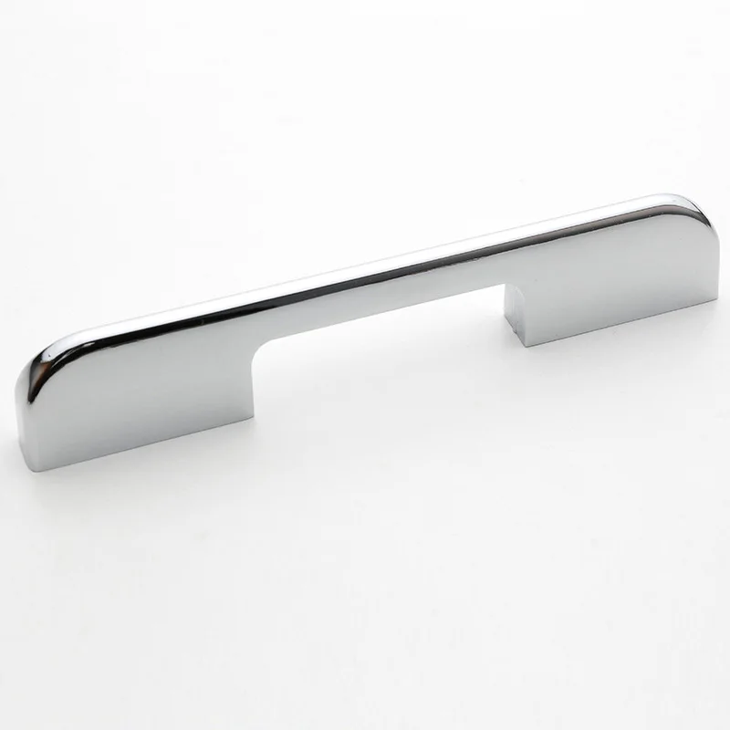 Ручки и ручки для шкафа Современные Блестящие простые хромированные никелевые