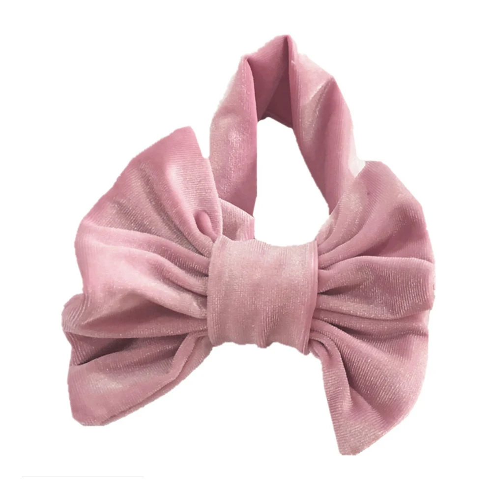 Бархатная повязка на голову с бантом Мягкая для девочек аксессуары