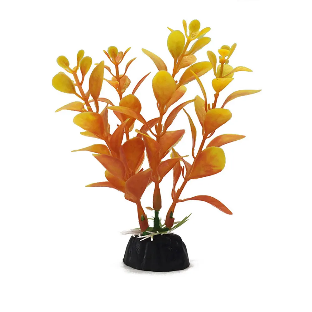 Plastic Artificial Aquarium Plants Decoration Beautiful Submersible Aquatic Fish Tank Grass Ornament Plant Background | Дом и сад