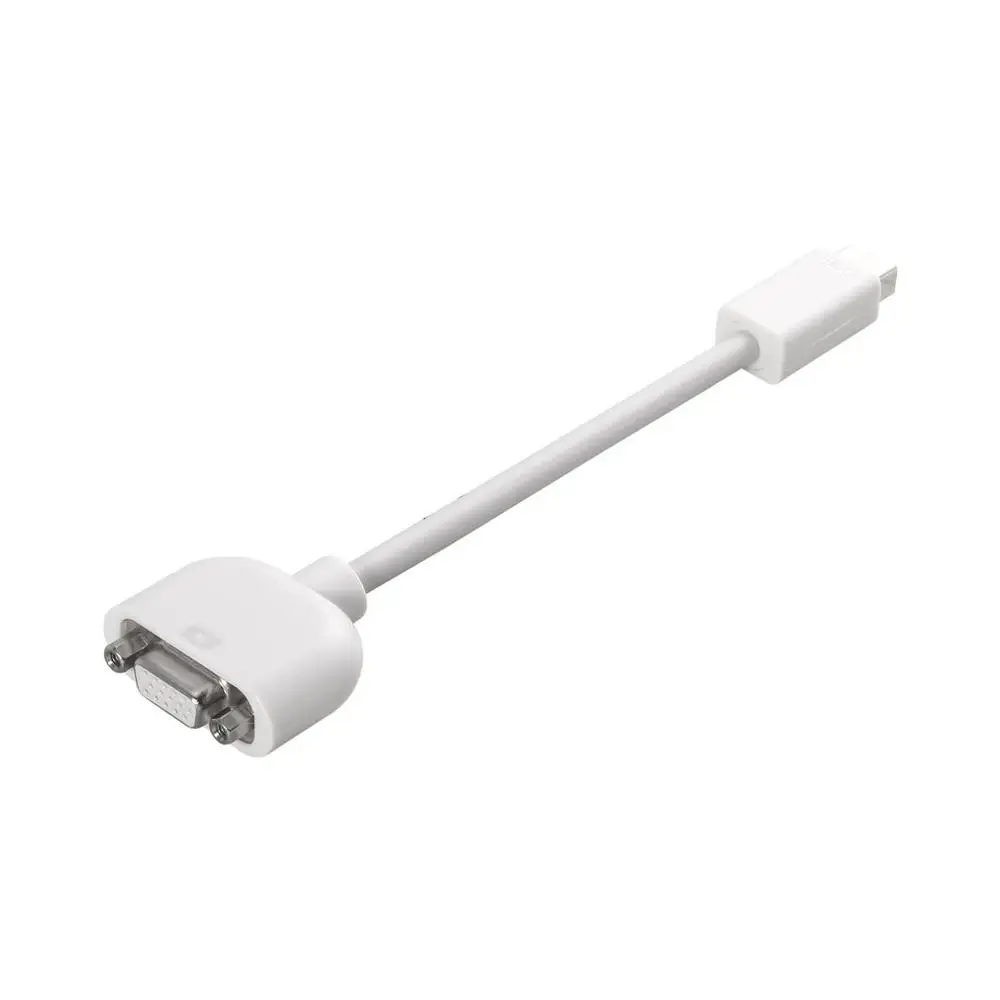 Мини с DVI на VGA адаптер мужской Женский кабель видеоадаптера для Apple MacBook Белый