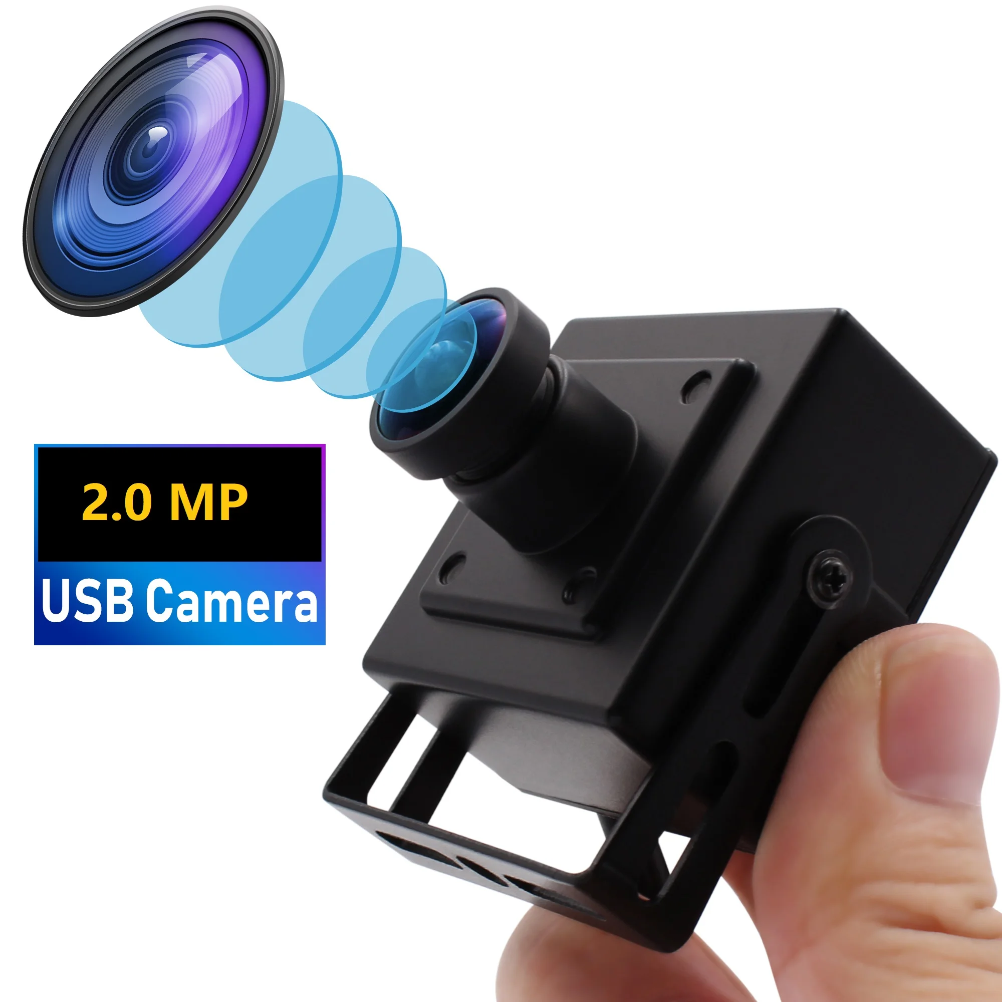 

2MP Webcam 1080P HD Mini CMOS OV2710 UVC OTG 30fps/60fps/100fps 170degree Fisheye Lens Wide Angle CCTV Security Camera USB 2.0