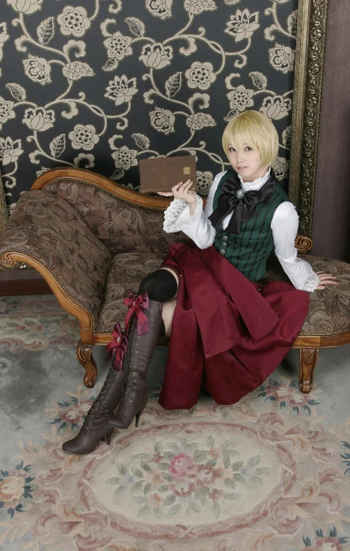 Женский костюм для косплея из аниме Тёмный дворецкий сезон 2 Алоис транкси полный