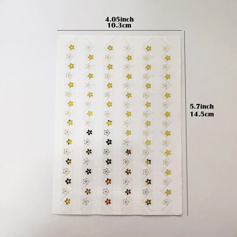 Новинка 8 листов бумажные угловые наклейки из ПВХ прозрачные золотые для