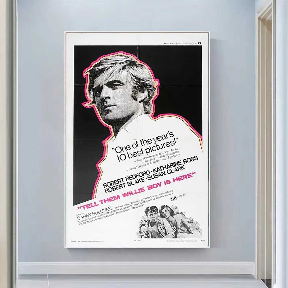 

V2244 Tell Them Willie Boy Is Here Vintage Classic Movie Wall Silk Cloth HD Poster Art Home Decoration Gift