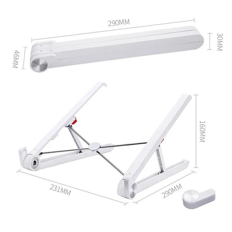 Регулируемая по высоте подставка для ноутбука портативный складной держатель