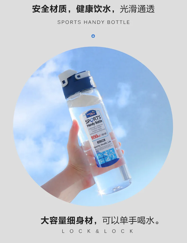 Бутылка для воды портативные пластиковые контейнеры спортзала уличные