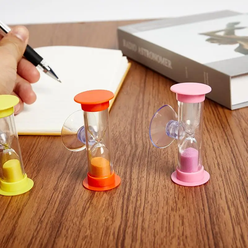 

3 minutes hourglass timer child suction cup hourglass toothbrush timer