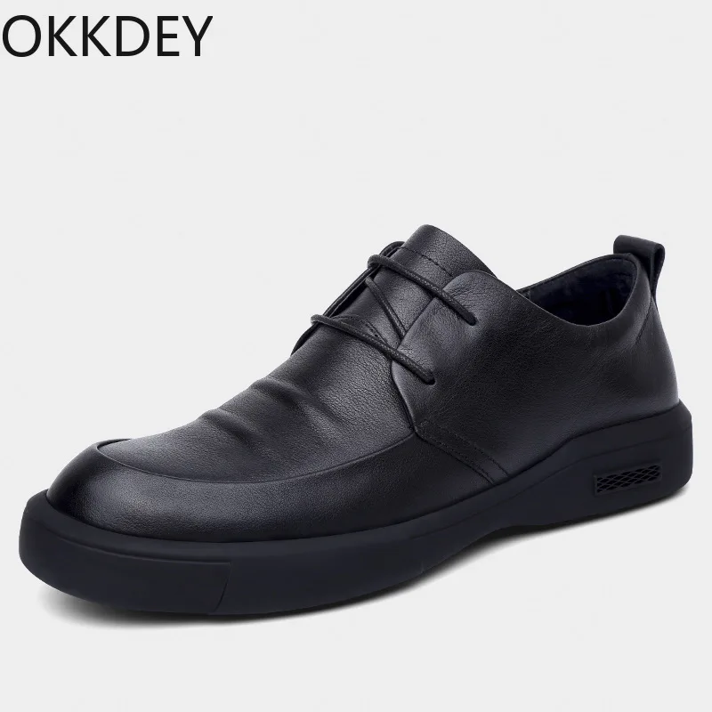 

2021 spring and autumn new business casual shoes men's Korean fashion British lace-up casual shoes men's shoes