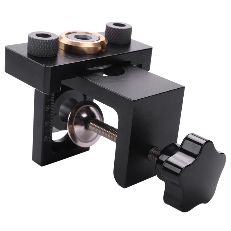 

13 Pcs Adjustable Woodworking 3 in 1 Doweling Jig Kit Pocket Hole Jig Drilling Guide Locator Hole Puncher Tool