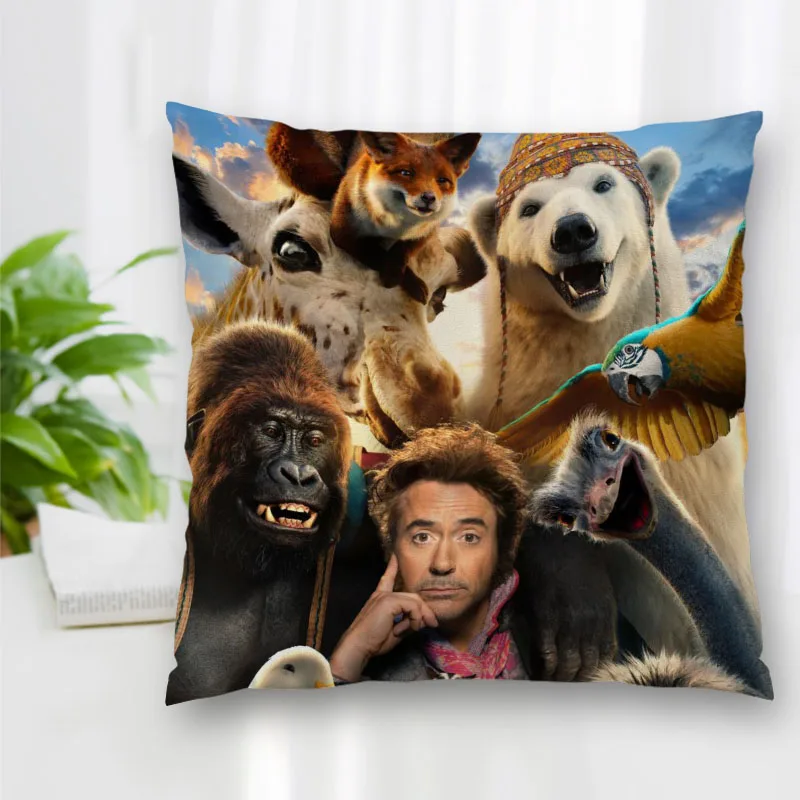 

Hot Sale Custom Decorative Pillowcase Movie Doctor Dolittle Square Zippered Pillow Cover Best Nice Gift 20X20cm 35X35cm 40x40cm