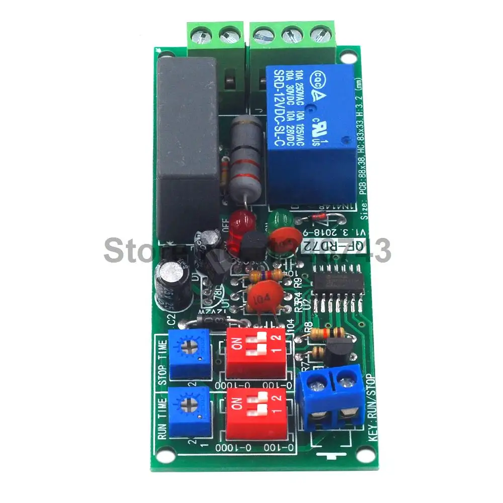 Двойное регулируемое реле времени задержка цикла повторное включение